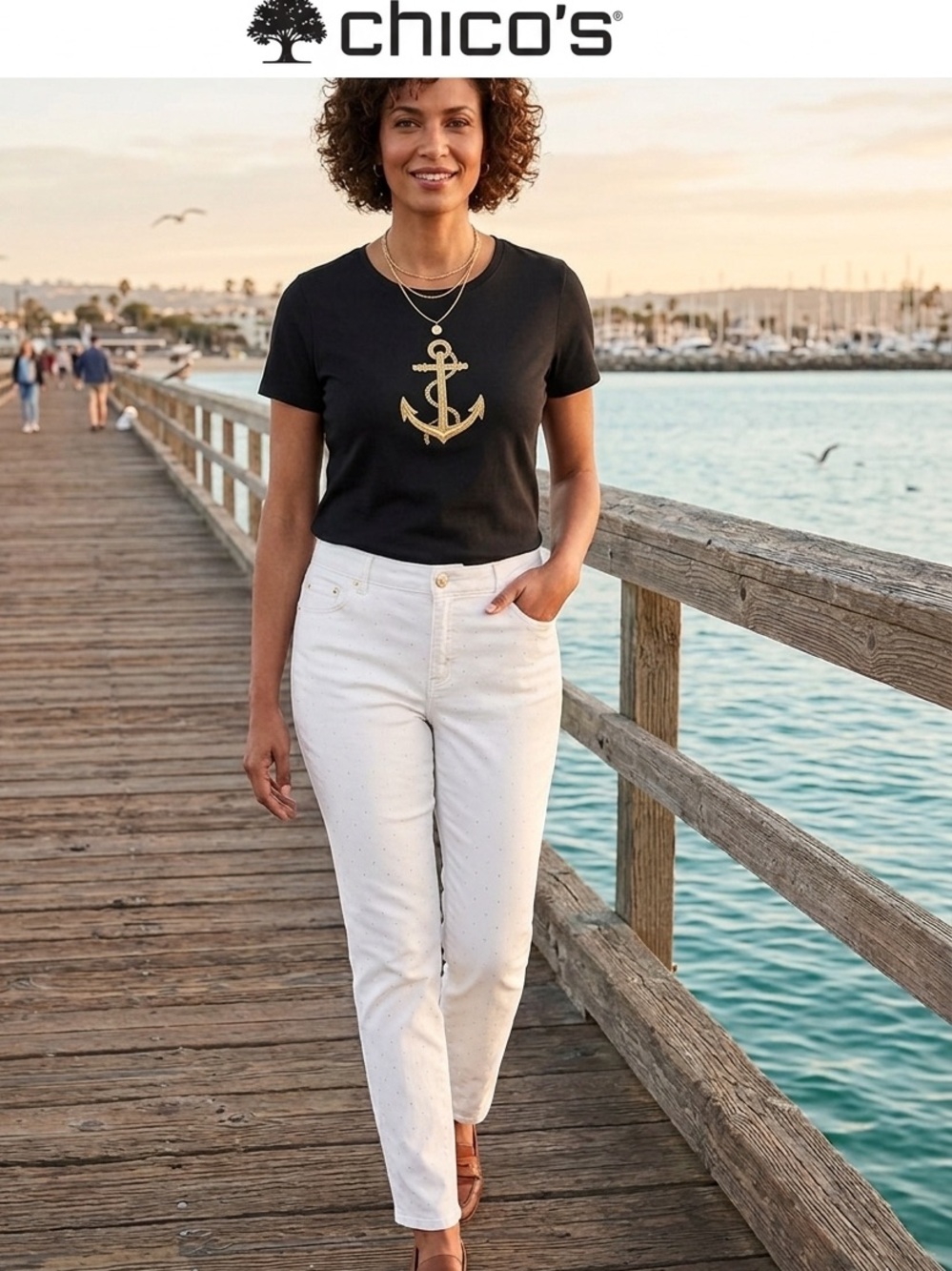 Chico's White Straight-Leg Jeggings Jeans